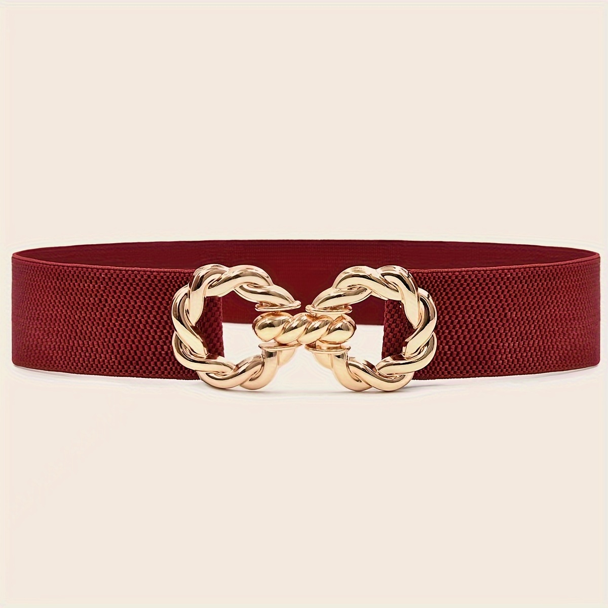 Women's Elastic Waist Belt Slimming Versatile for Casual & Business Wear